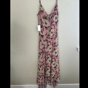 Floret Studios NWT Floral Pink Maxi Dress
